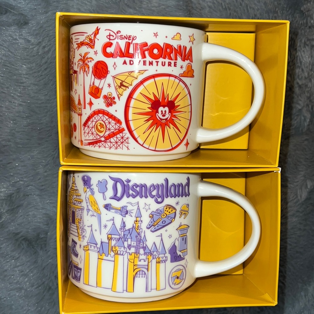 Disneyland been there series mug and California adventure been there series mug.